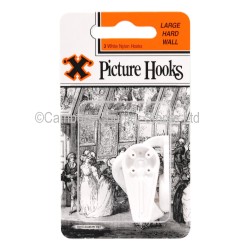 Hard Wall Picture Hooks Large 3 Pack